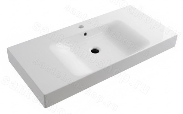 Раковина Kerasan Cento 355001*1 100x45, белая 100x45, белая