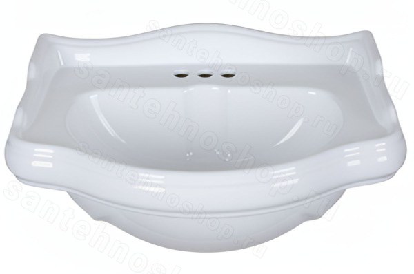 Раковина Kerasan Retro 104501*3 55x46, белая 55x46, белая