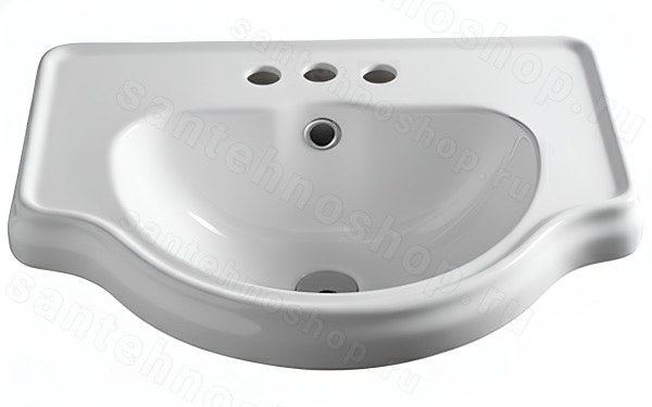 Раковина Kerasan Retro 103001*3 62x45, белая 62x45, белая