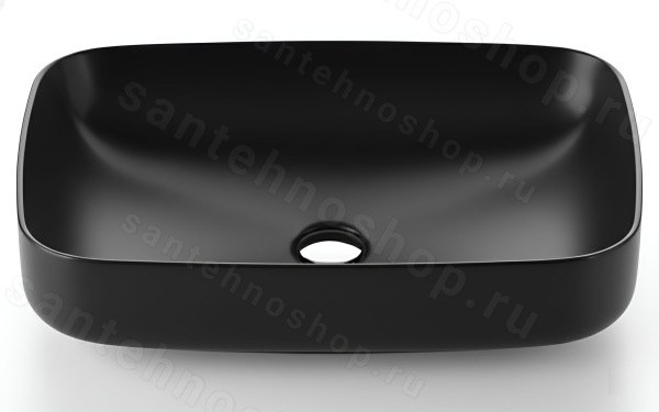 Накладная раковина Kerasan Tribeca 514131 60x38, черная матовая 60x38, черная матовая