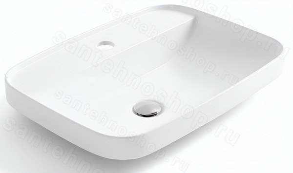 Накладная раковина Kerasan Tribeca 514201*1 60x43, белая 60x43, белая