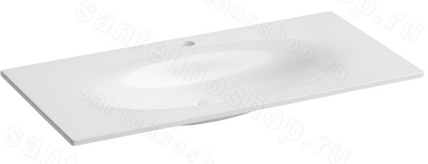 Раковина Kerasan Shape 547030*1 102x52, белая матовая 102x52, белая матовая