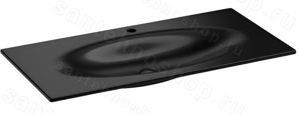 Раковина Kerasan Shape 547031*1 102x52, черная матовая 102x52, черная матовая