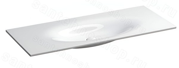 Раковина Kerasan Shape 548001*1 122x52, белая, белая