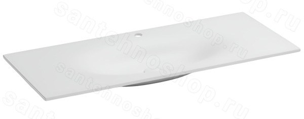 Раковина Kerasan Shape 548030*1 122x52, белая матовая 122x52, белая матовая