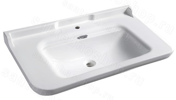 Раковина Kerasan Waldorf 4142K1bi/cr*1 100x55, белая 100x55, белая