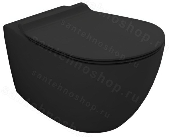 Подвесной унитаз Simas Vignoni VI18nero matt, черный матовый
