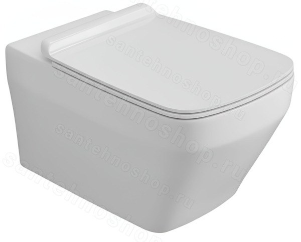 Подвесной унитаз Simas Baden Baden BB18bi matt, белый матовый, белый матовый