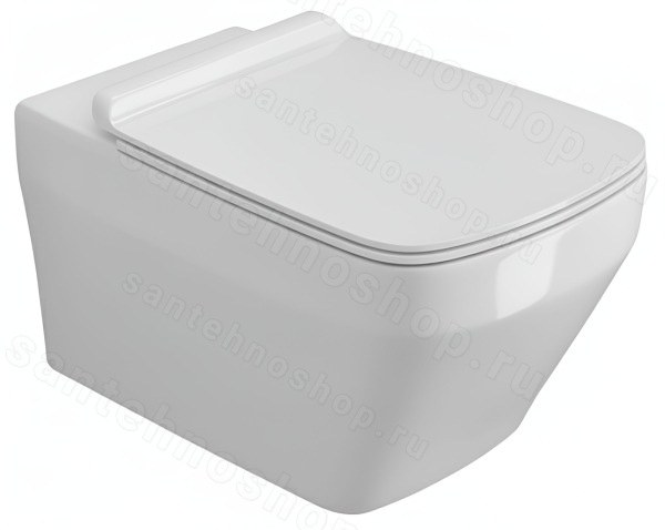 Подвесной унитаз Simas Baden Baden BB18bi, белый, белый