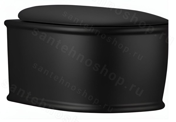 Подвесной унитаз Artceram Atelier ATV001 17 00, черный матовый , черный матовый