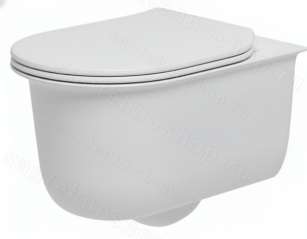 Подвесной унитаз Artceram Chic CHV001 05 00, белый матовый, белый матовый