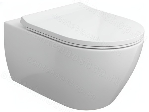 Подвесной унитаз Villeroy&amp;Boch Subway 2.0 5614R201 безободковый, с сиденьем