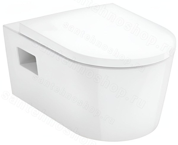 Подвесной унитаз Hansgrohe Original S 60142450, безободковый белый, безободковый белый