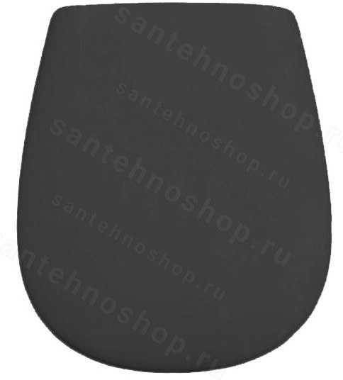 Сиденье для унитаза Artceram AZULEY/ATELIER AZA001 17 71, черное матовое , черное матовое