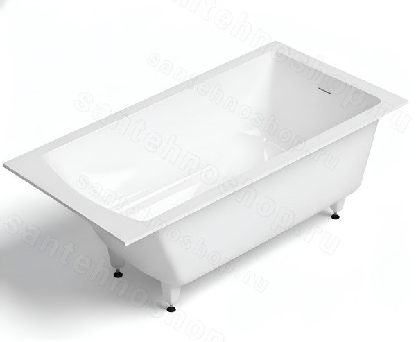 Ванна Salini Cascata Kit 150x70 S-Sense глянцевая из искусственного камня