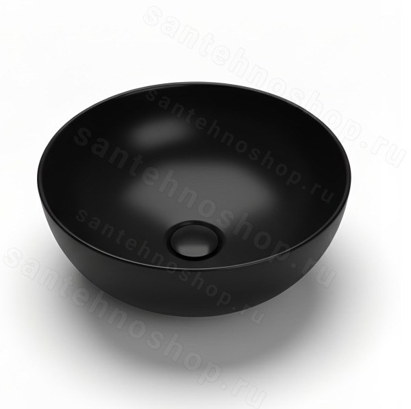Накладная раковина Globo T-Edge B6T45.SK 45x45, черная матовая 45x45, черная матовая