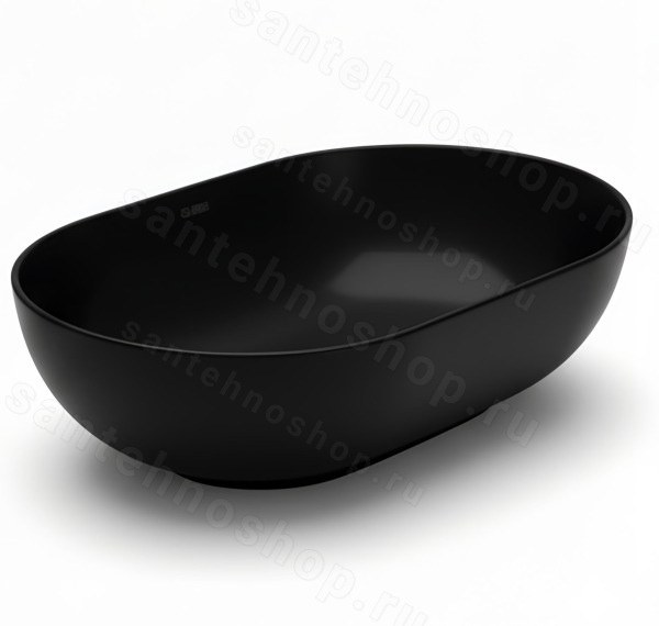 Накладная раковина Globo T-Edge B6O54.AR 54x36, черная матовая 54x36, черная матовая