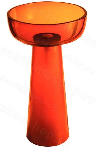 Напольная раковина KNIEF Solid Surface 70401070 59x59, оранжевая