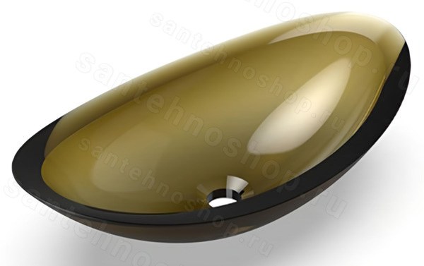 Накладная раковина KNIEF Charm Shape 70204030, желтая