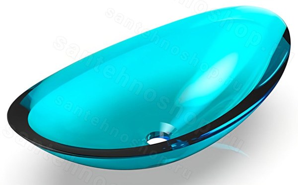 Накладная раковина KNIEF Charm Shape 70204100, голубая