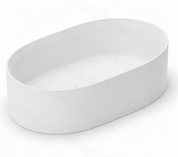 Накладная раковина KNIEF Glow 0600-066-01 55x40, белая матовая