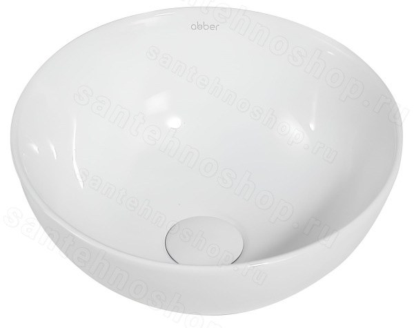 Накладная раковина Abber Bequem AC2106 32x32, белая 32x32, белая