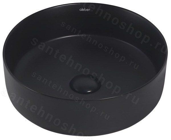 Накладная раковина Abber Bequem AC2108MB 36x36, черная матовая 36x36, черная матовая