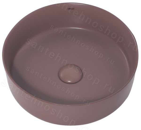Накладная раковина Abber Bequem AC2108MC 36x36, коричневая матовая 36x36, коричневая матовая