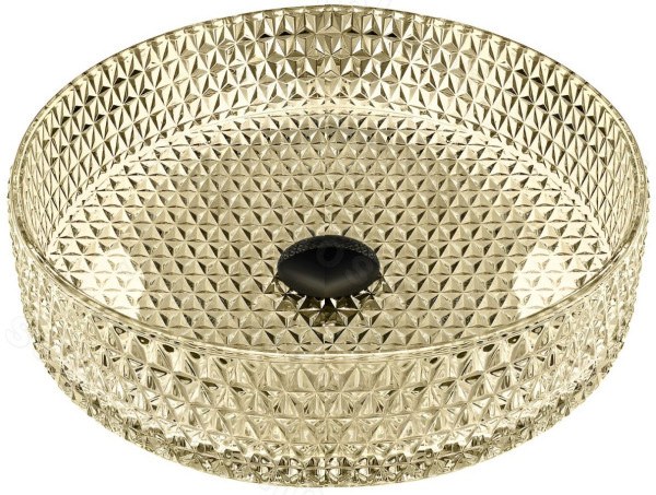 Накладная раковина Abber Glas AK2301GG 39x39, желтая 39x39, желтая
