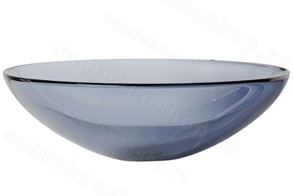 Накладная раковина Abber Kristall AT2802Saphir 50x35, синяя 50x35, синяя