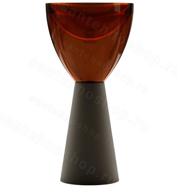Напольная раковина Abber Kristall AT2703Black-Opal 45x45 45x45, черный/коричневый