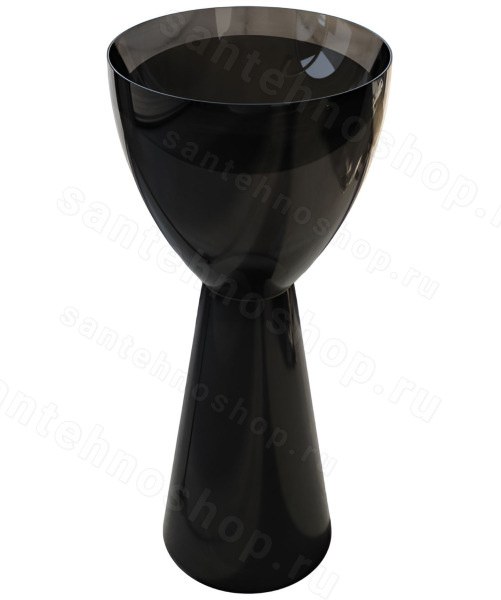 Напольная раковина Abber Kristall AT2703Onyx 45x45, черная 45x45, черная