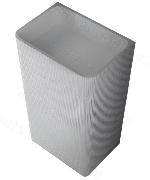 Напольная раковина Abber Stein AS2505-H 50x35 из искусственного камня 50x35 из искусственного камня, белая
