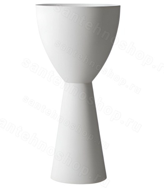 Напольнаяраковина Abber Stein AS2507 45x45 из искусственного камня, белая 45x45 из искусственного камня, белая