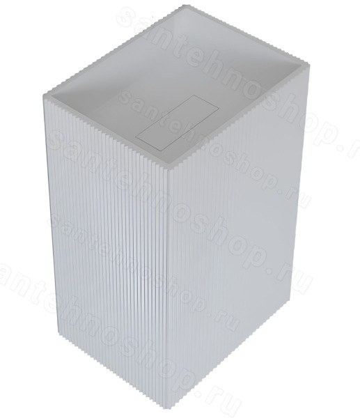 Напольная раковина Abber Stein AS2503-H 50x40 из искусственного камня 50x40 из искусственного камня, белая
