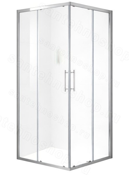 Душевой уголок Black&amp;White Stellar Wind S102-900 90x90, профиль хром