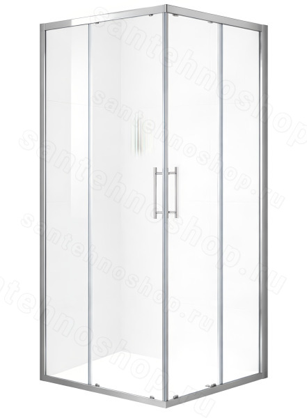 Душевой уголок Black&amp;White Stellar Wind S102-800 80x80, профиль хром