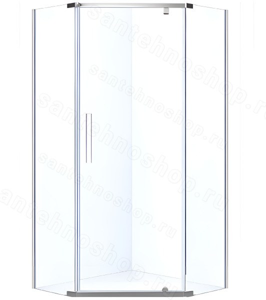 Душевой уголок Black&amp;White Stellar Wind S305-1000 100x100, профиль хром