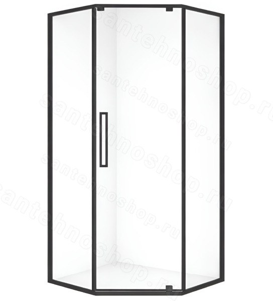 Душевой уголок Black&White Stellar Wind S875-900 90x90, профиль черный