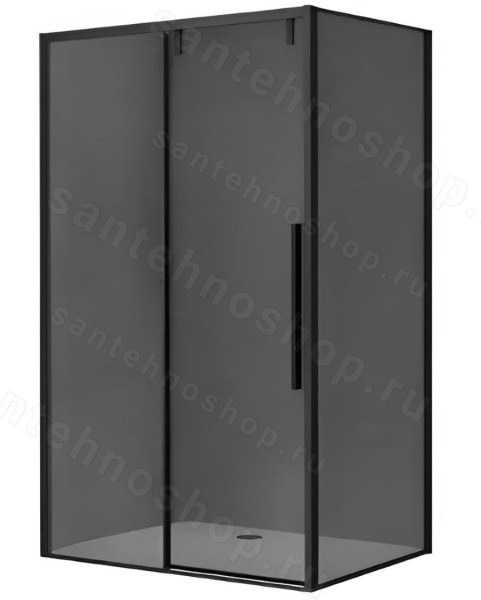 Душевой уголок Black&White Stellar Wind S898-900 120x90, профиль черный