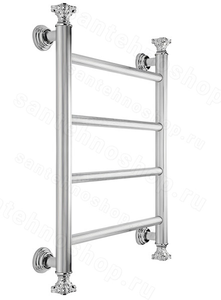 Полотенцесушитель электрический Margaroli Capitelli 2952J5504RNNB 56x83, никель матовый 56x83, никель матовый