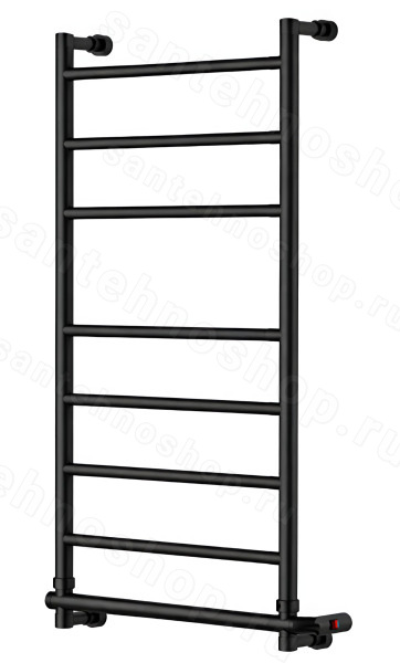 Полотенцесушитель электрический Margaroli Sereno 584-8 58432508MWB 42x93, черный 42x93, черный