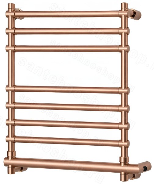 Полотенцесушитель электрический Margaroli Sole 564-8 5644708PGNB 57x70, золото розовое 57x70, золото розовое