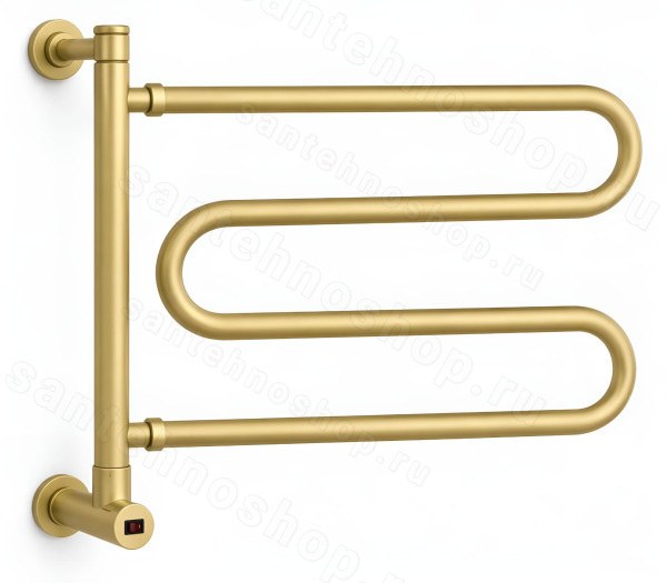 Полотенцесушитель электрический Margaroli Vento 510BGB 50x41, золото 50x41, золото