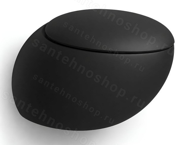 Подвесной унитаз Laufen Alessi One 8.2097.1.716.000.1, черный матовый , черный матовый