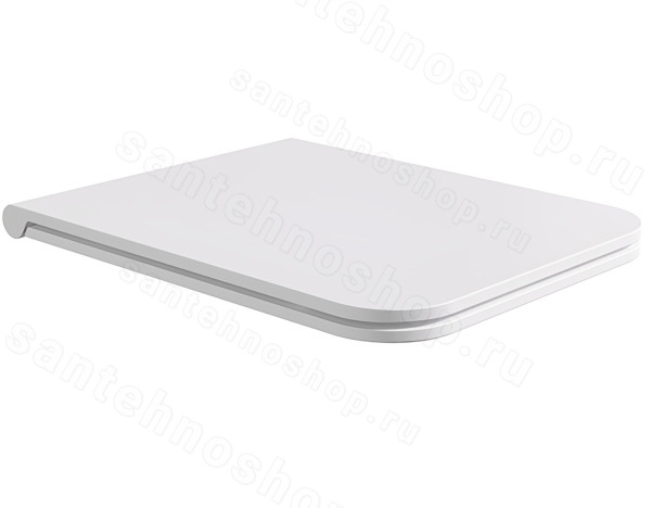 Сиденье для унитаза Alice Hide MC3109SQS, белое матовое, белое матовое