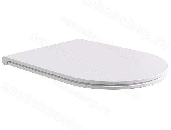 Сиденье для унитаза Alice Hide MC3109S, белое матовое, белое матовое