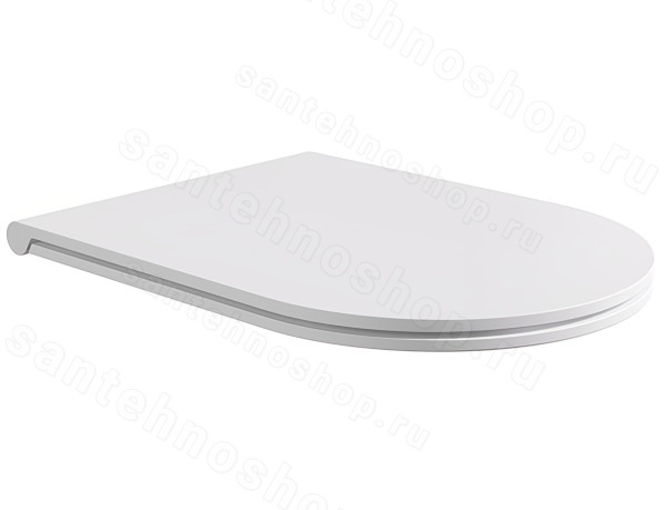 Сиденье для унитаза Alice Hide MC3101S, белое, белое