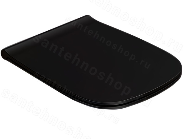Сиденье для унитаза Globo Genesis GN020.AR/cr, черное матовое, черное матовое