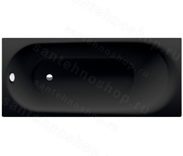 Стальная ванна Bette Comodo 1251-035 180x80 с шумоизоляцией, черная 180x80 с шумоизоляцией, черная матовая